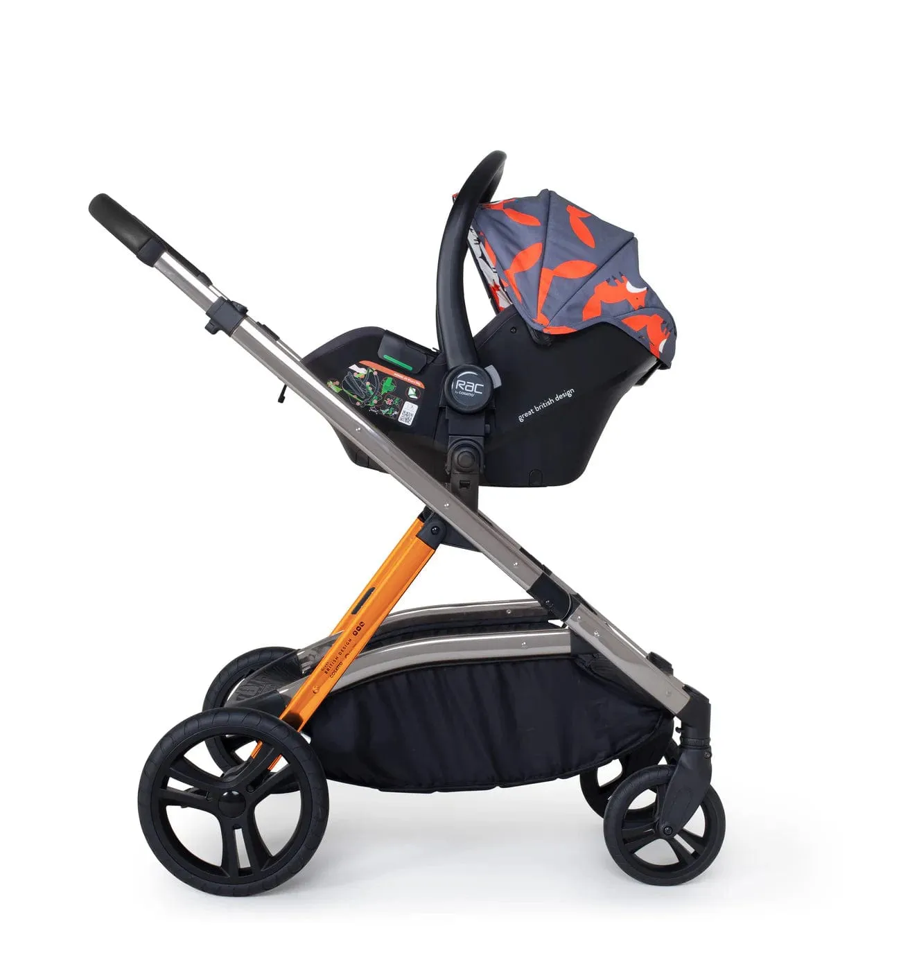 Cosatto Wow XL i-Size Bundle - Charcoal Mister Fox (Ex-Display)