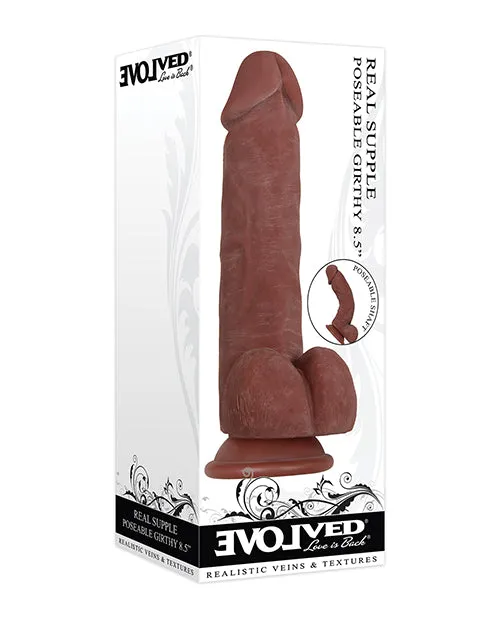 Evolved Real Supple Poseable Girthy Dark 8.5"