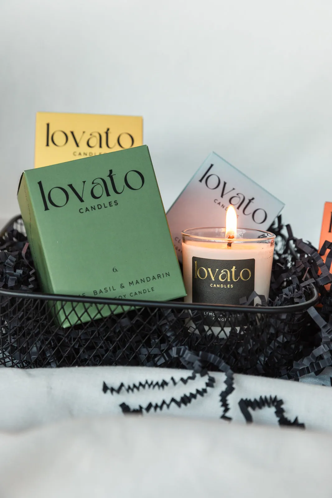 Medium Candle in Box - Lime, Basil & Mandarin