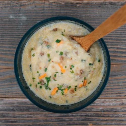 Polenta with Pork Sausage by Packit Gourmet