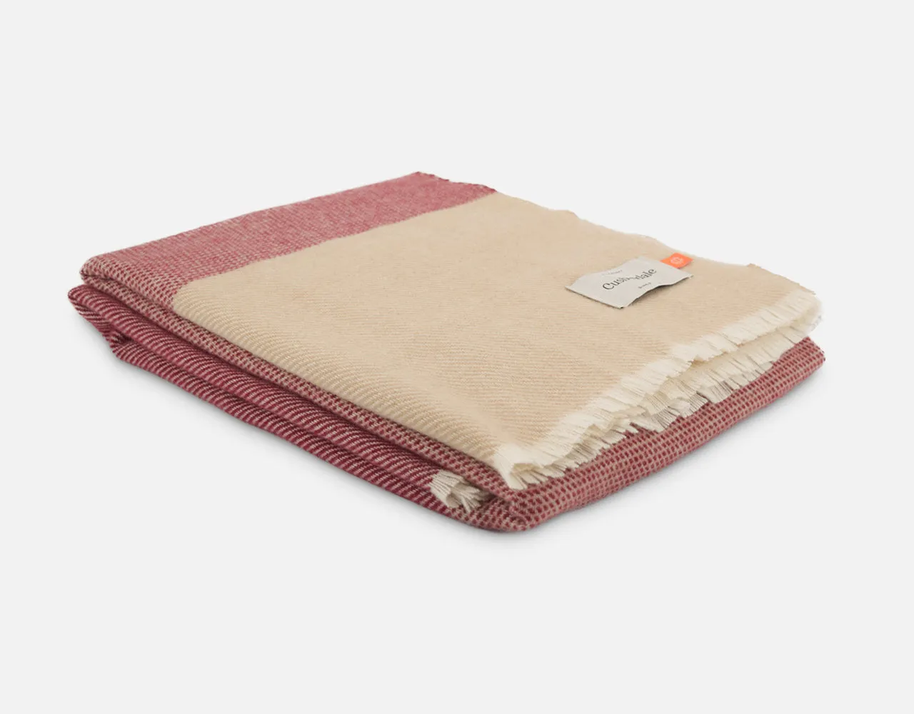 Wine Ballyogan Lambswool Throw Blanket